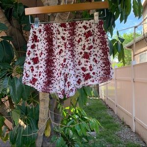 Brandy Melville rose pattern shorts!